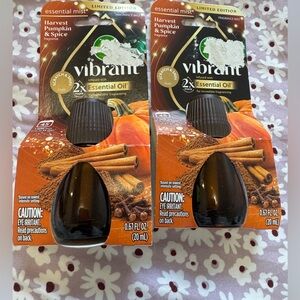 Two new Air Wick Essential Mist Refill limited Harvest Pumpkin & Spice scent.